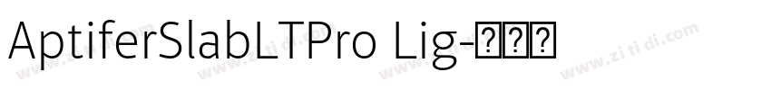 AptiferSlabLTPro Lig字体转换